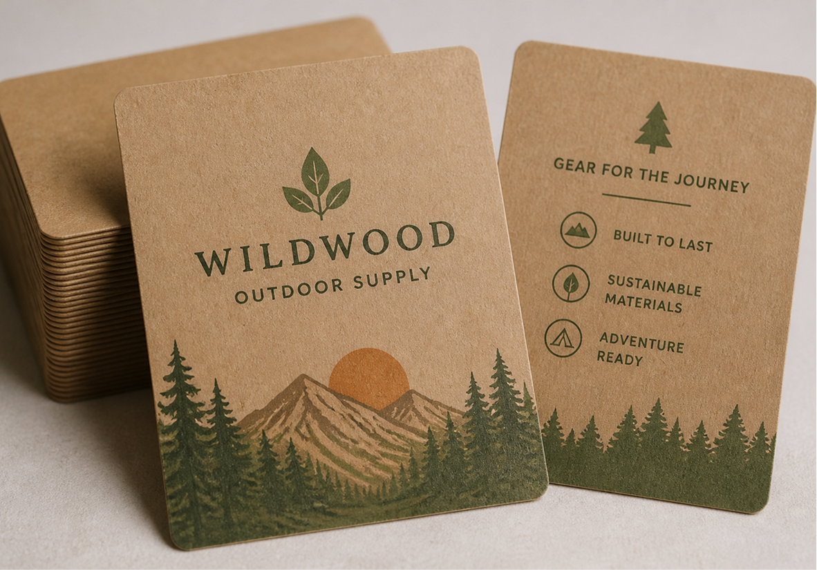 Brown Kraft Trading Cards