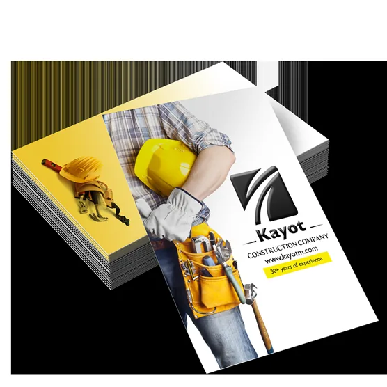 Vertical layout business card design