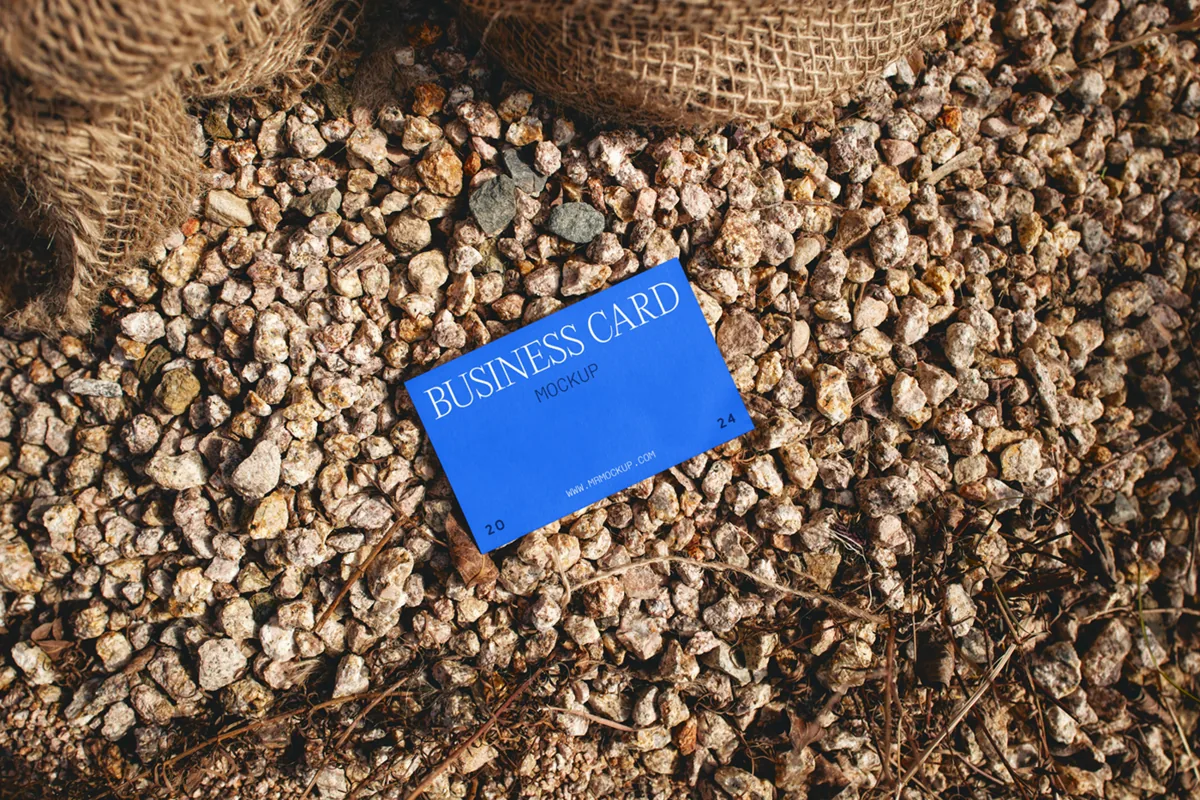Business cards spread on a desk