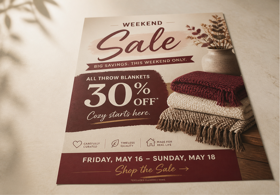 Weekend-sale flyer