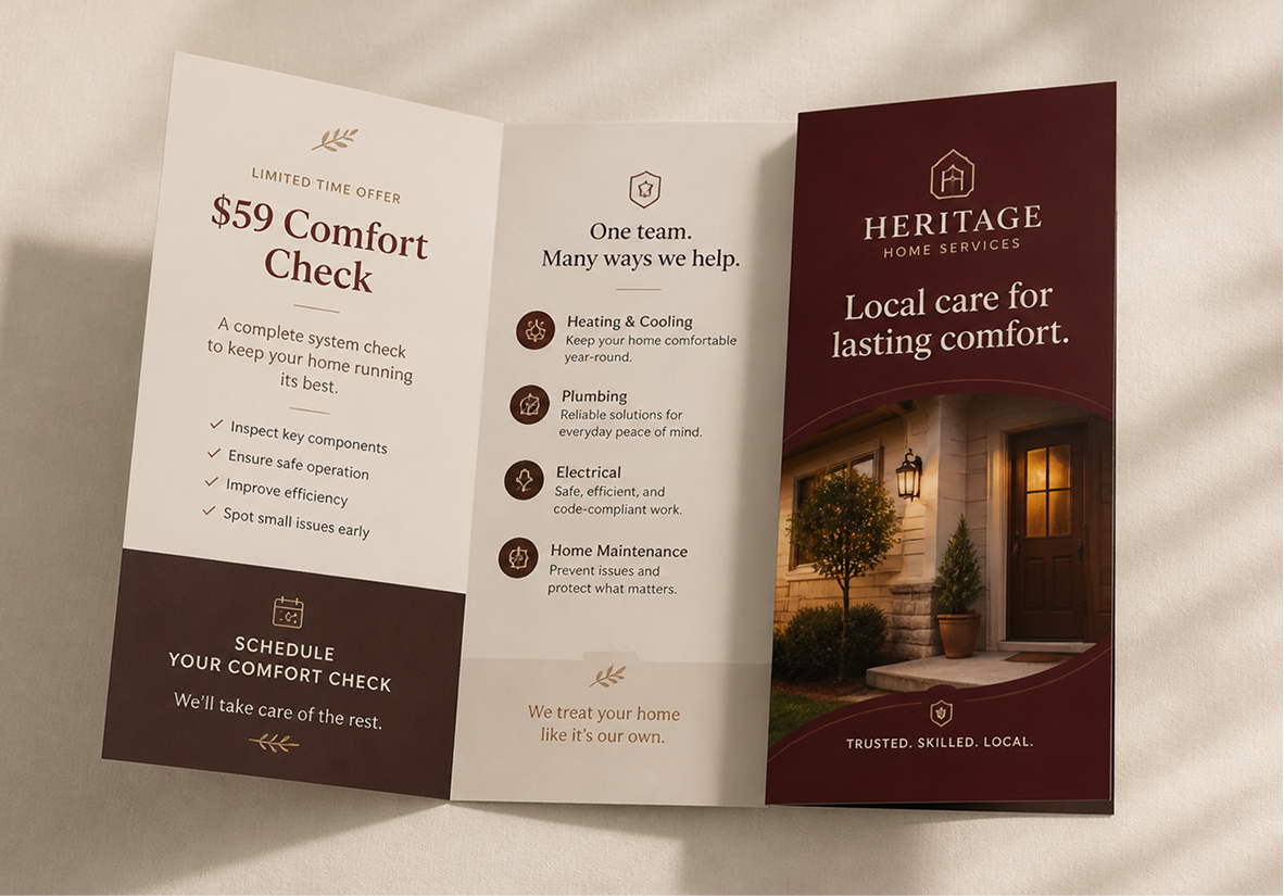 Service tri-fold brochure