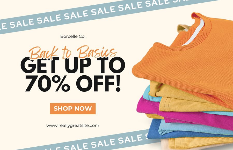 Retail collection promo postcard