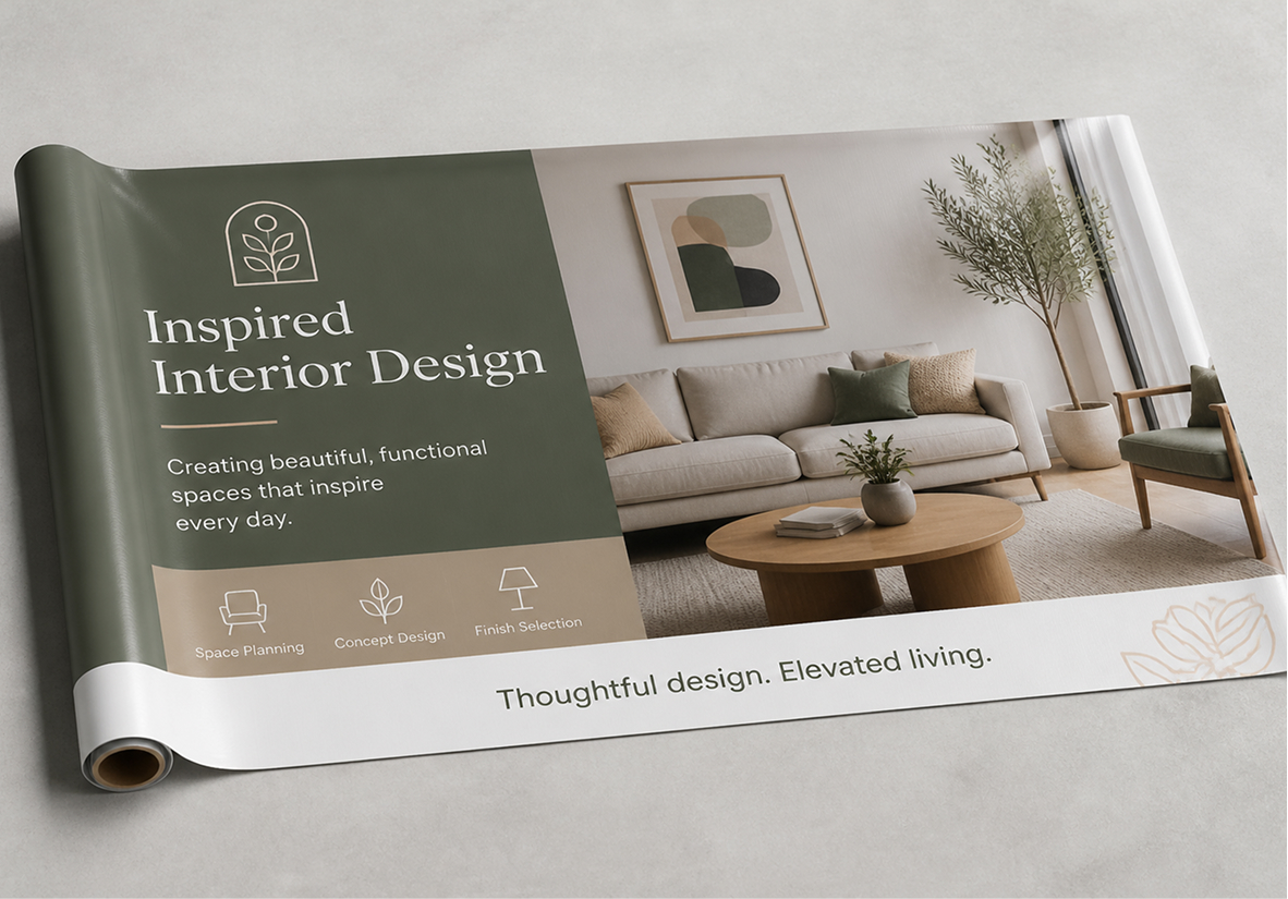 15oz Single Sided Blockout Banners