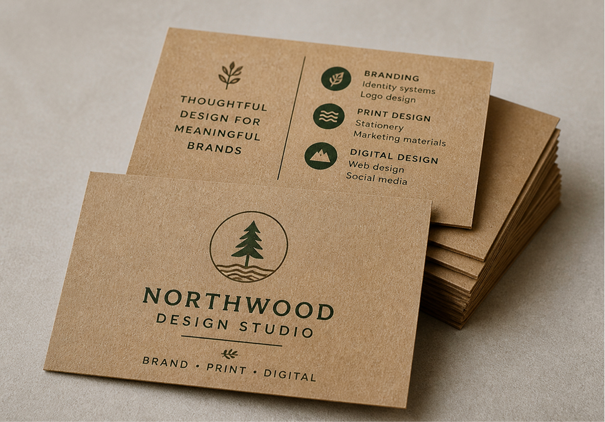 Brown Kraft Business Cards