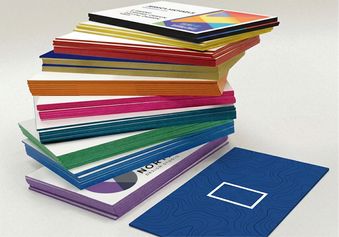 Painted Edge Business Cards