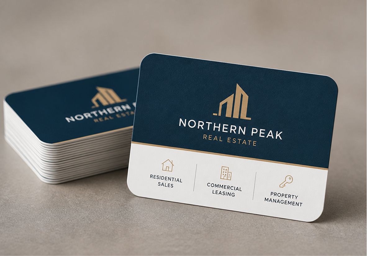 Round Corner Business Cards